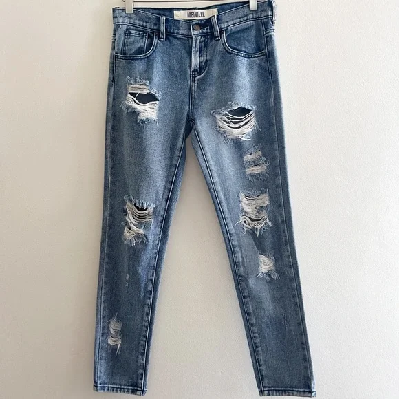 Brandy Melville Jeans Brandy Melville Distressed Ripped Denim